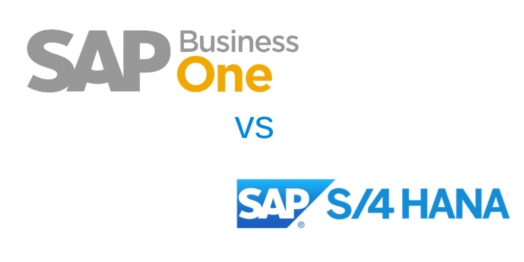 Difference between SAP Business one vs SAP S/4 HANA