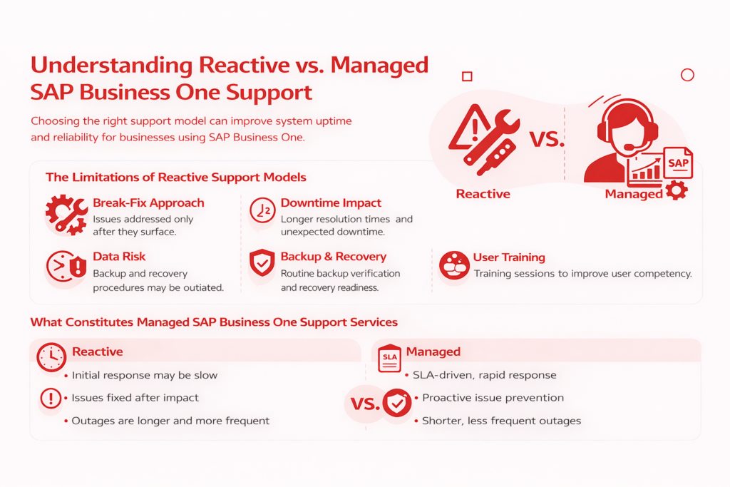 Understanding Reactive vs. Managed SAP Business One Support