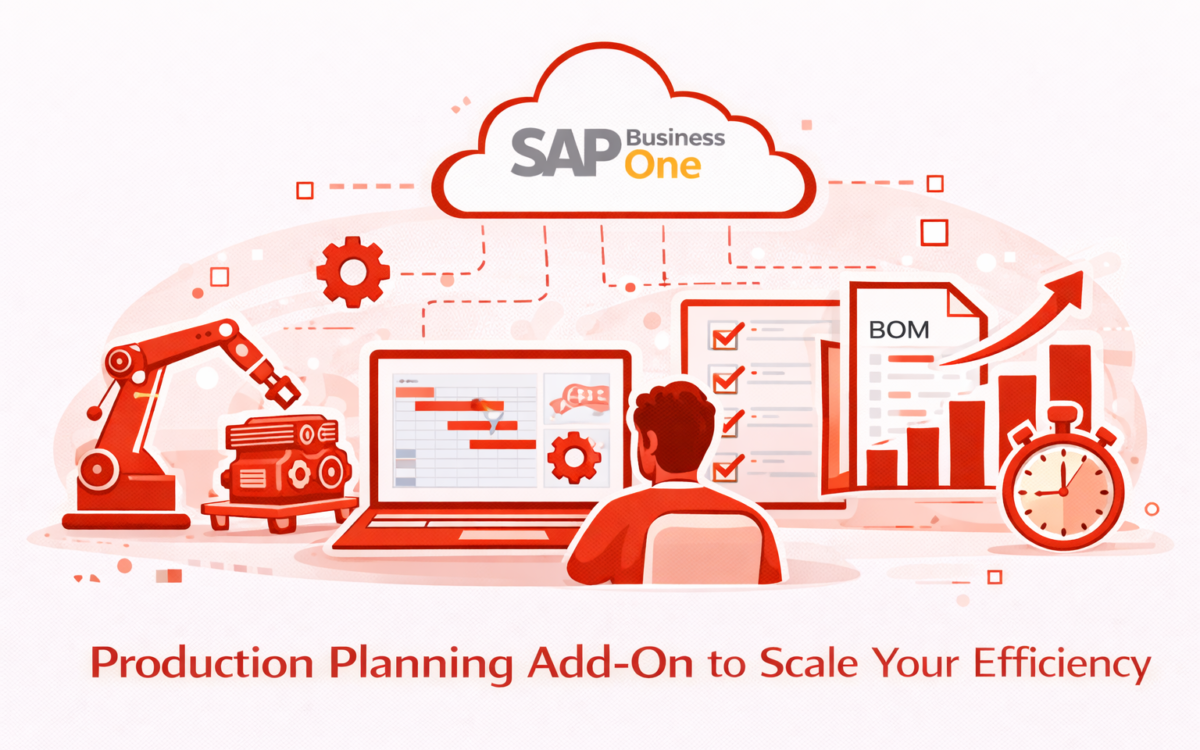 sap b1 production planning Add-On