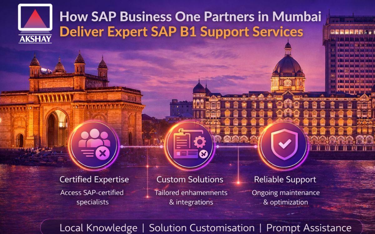 How SAP Business One Partners in Mumbai Deliver Expert SAP B1 Support Services