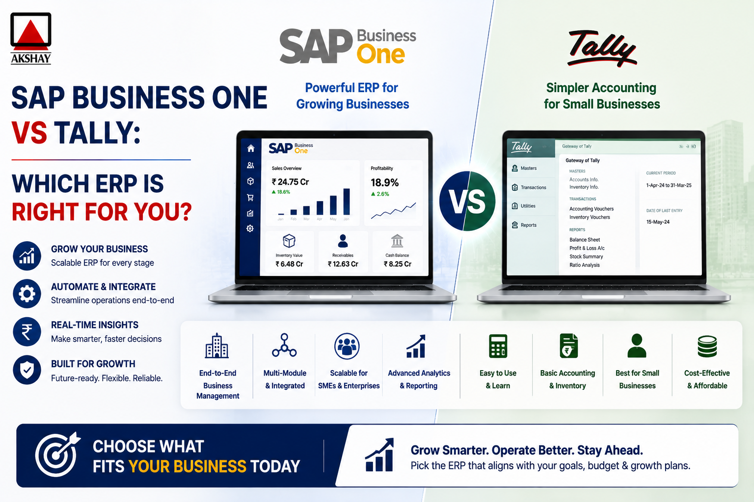 SAP Business One vs Tally