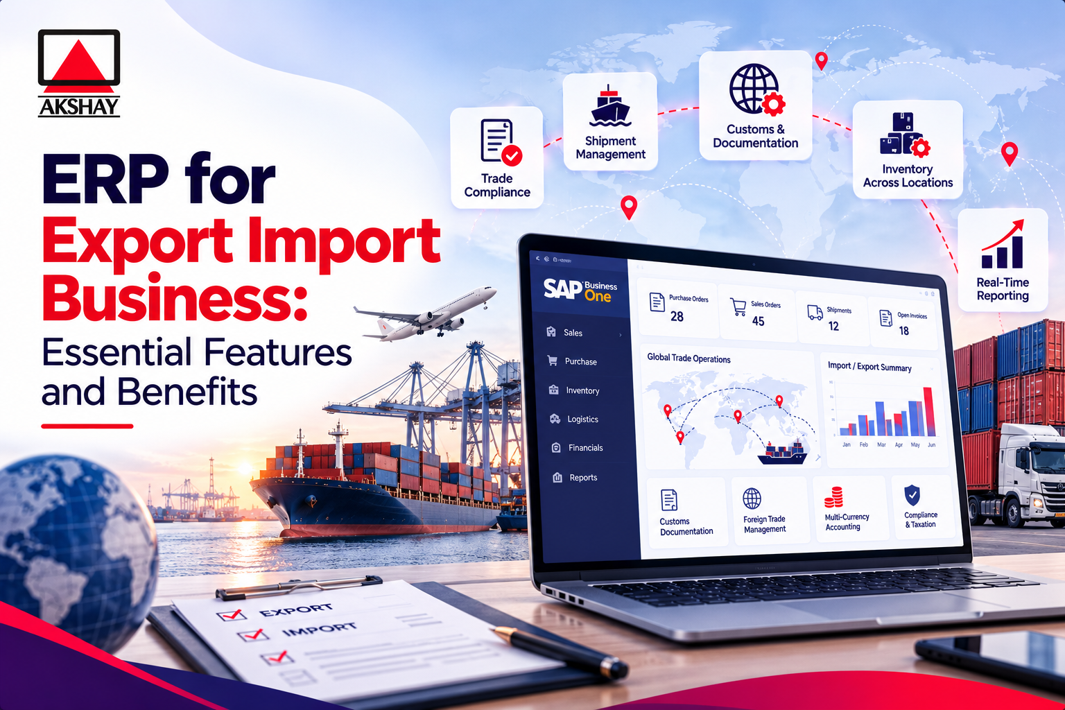 erp for export import business
