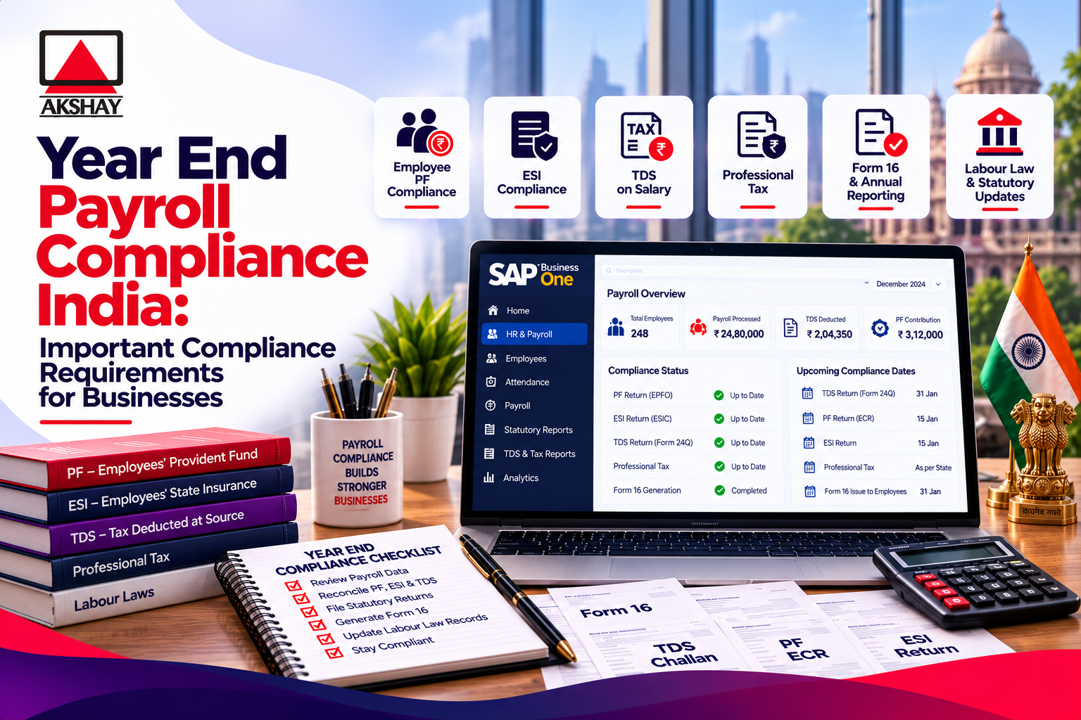 year end payroll compliance india
